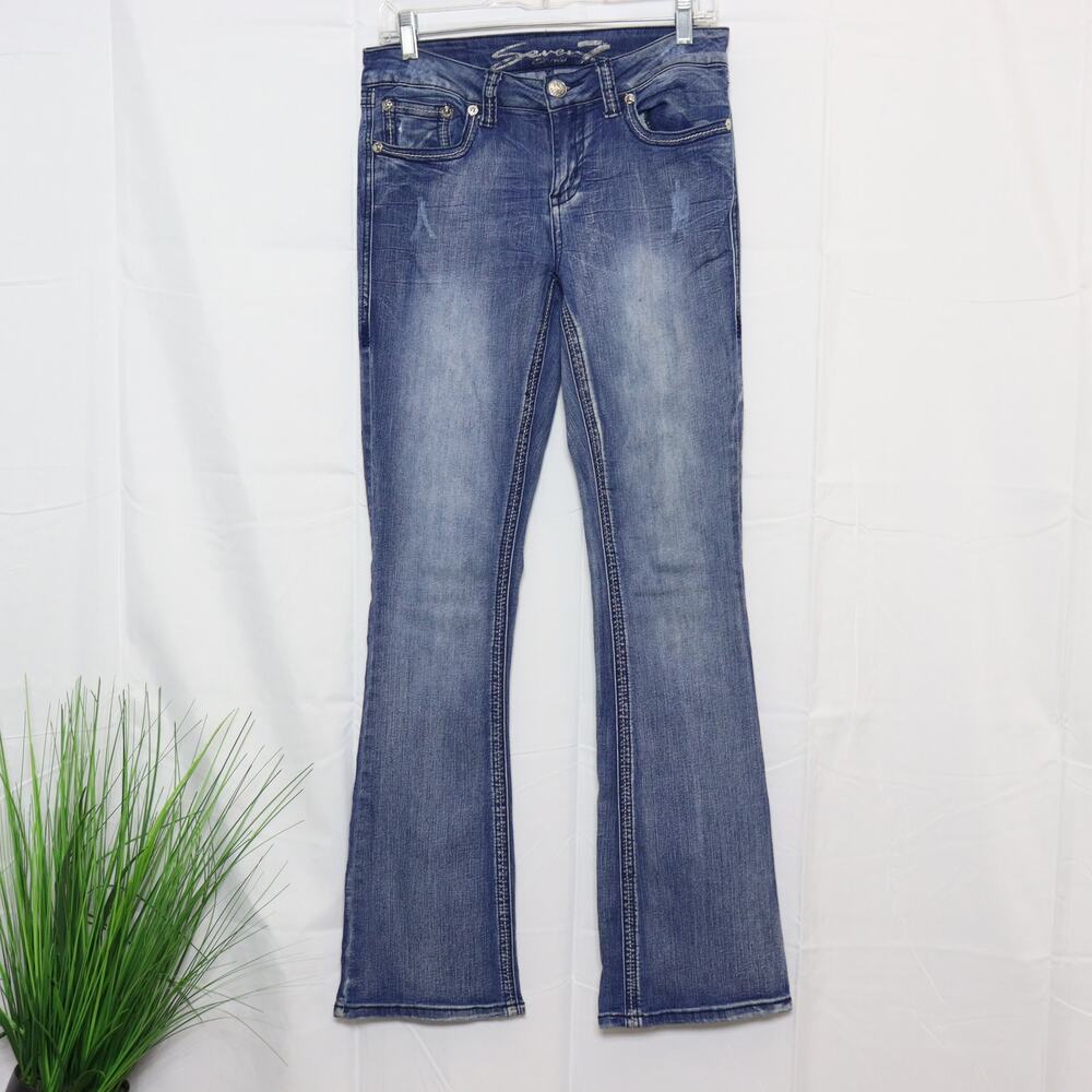 Seven7‎ Bootcut Jeans Size 6 Mid Rise Y2K Denim